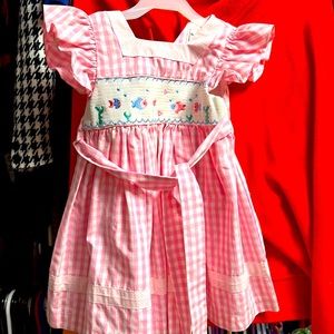 Toddler girl dress with embroidery